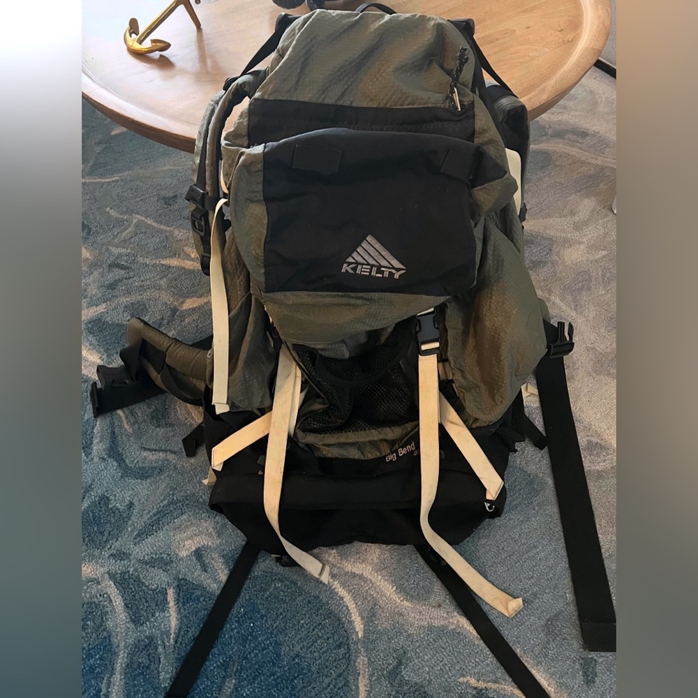 Kelty Big Bend Hiking Backpack Green Black Tactical Hip Belt Adjustable